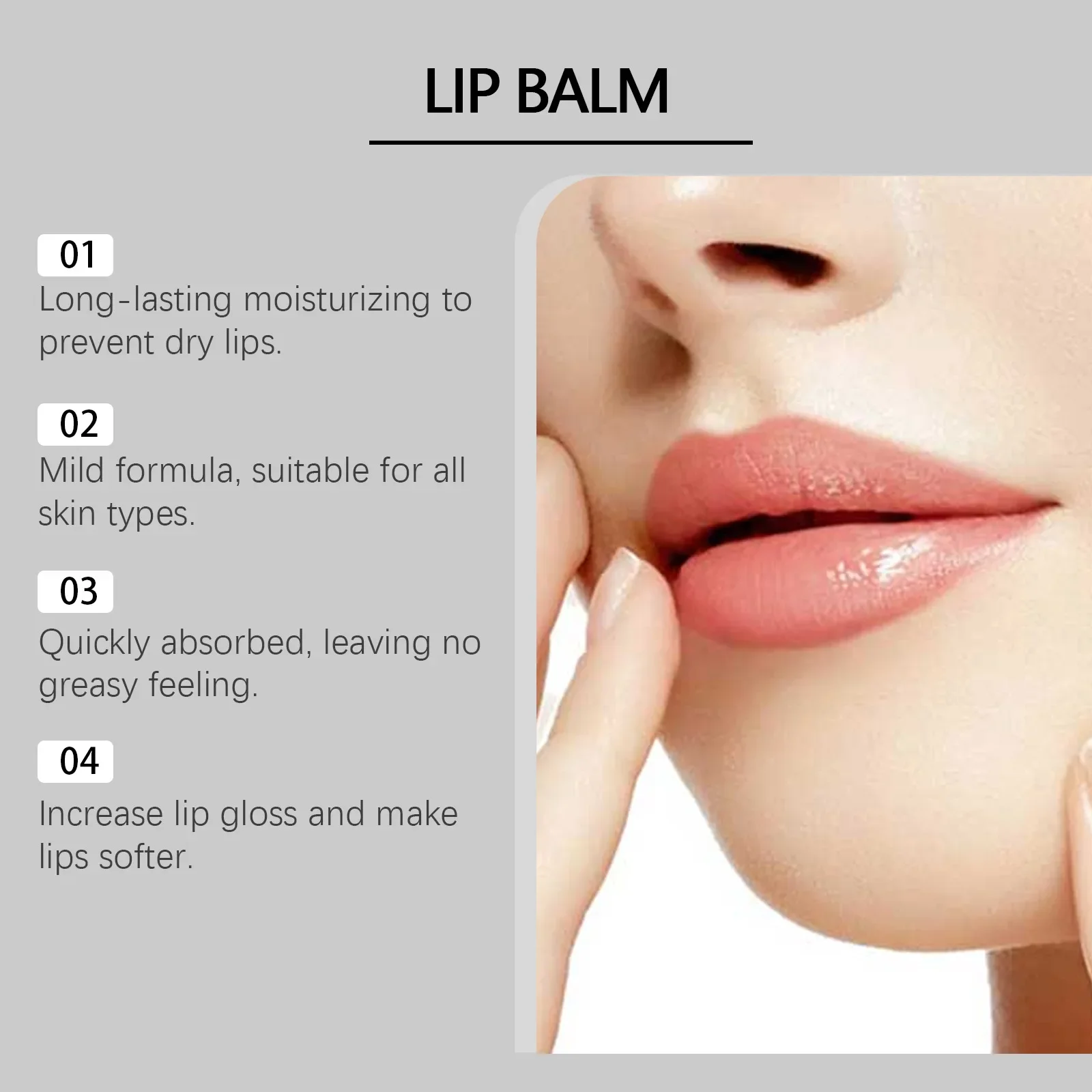 Hoygi Crystal Jelly Moisturizing Lip Oil Lip Care Balm Moisturizing and Hydrating Lips Lip Skin Care Moisturizing Lips Balm