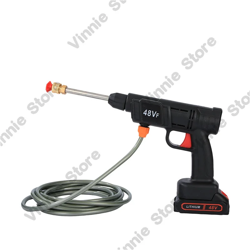 

Беспроводной бытовой пистолет высокого давления для мойки автомобилей. Портативное устройство для мойки автомобилей, совместимое с аккумуляторной машиной для мойки автомобилей.