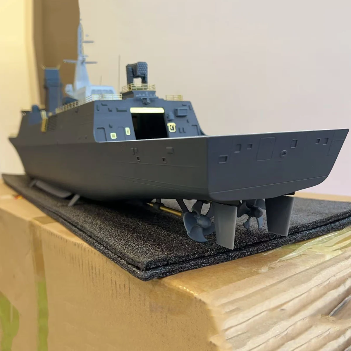 1/150 RC Boat 99cm Simulation 054B Missile Frigate Remote Control Boat Dual Motor RC Boat Model Kit Adult Toy Gift