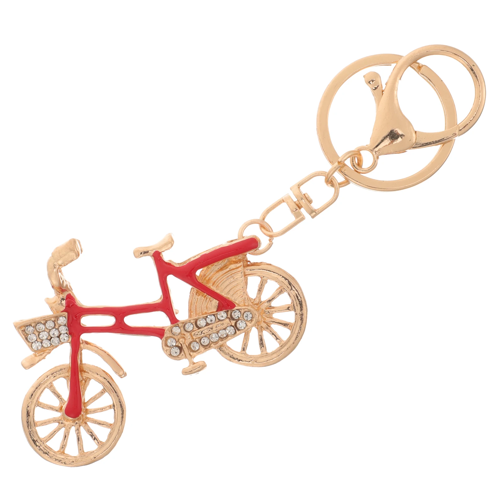 

Rhinestone Keychain For Women Decorative Bicycle Key Ring Pendant Metal Hanging Charm Creative Bag Charm Gift Keychains Bicycles