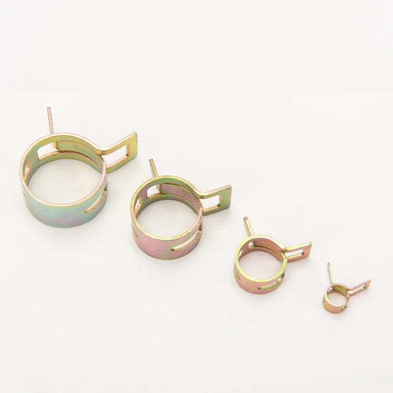 80Pcs 6mm/7mm/8mm/9mm/10mm For Choose Fuel Spring Clip Vacuum Silicon Hose Clamp Autos Spring Clip Fuel Oil Water Tube Clamp image 2