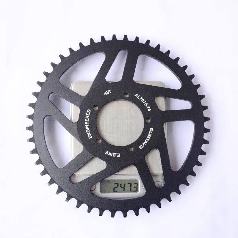 GUSTAVO E-bike Chain wheel Crankset 42-52T For BAFANG Mid Drive Motor BBS01/BBS02/BBSHD/BBS03/M625 250W-1000W