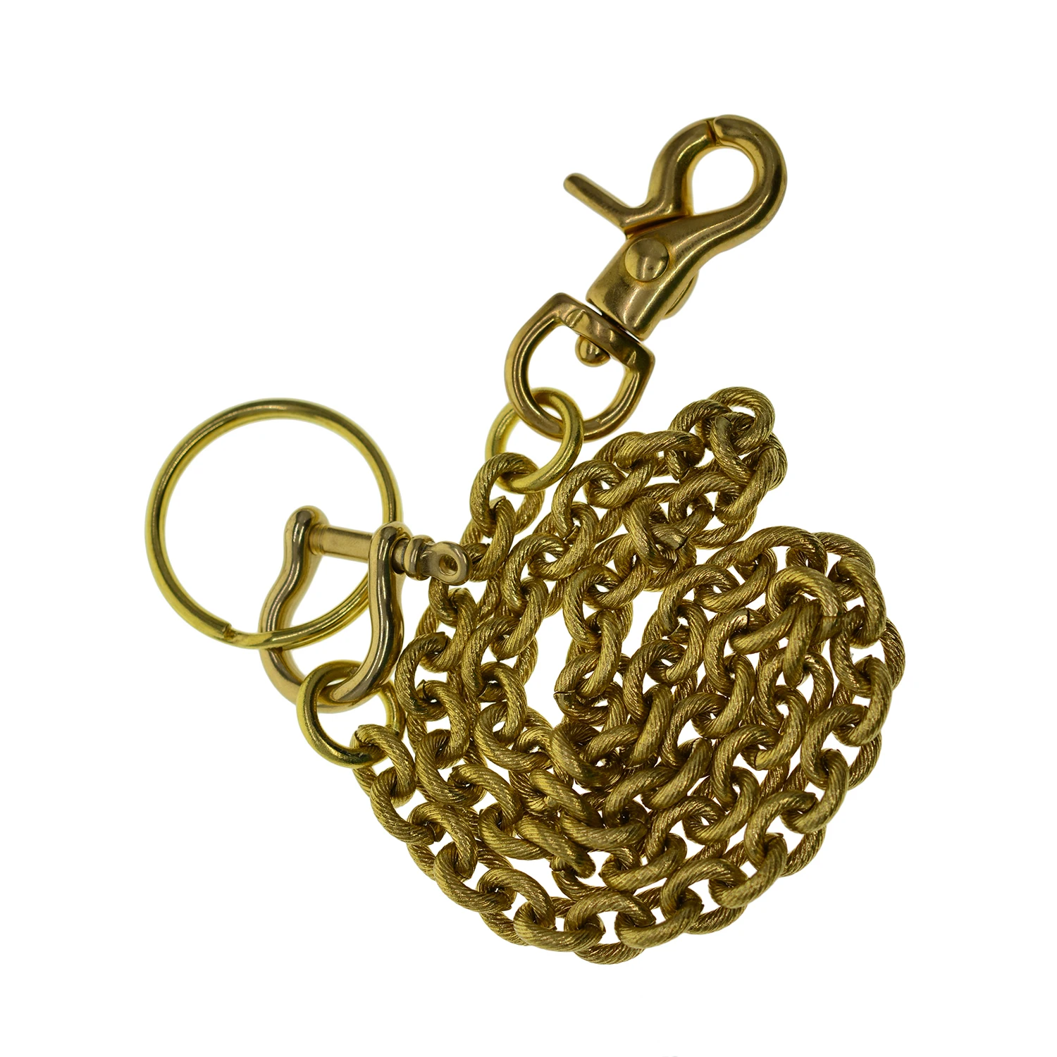 

Gothic Brass 8mm Carved Rolo oval Cross Link Chain Wallet pants snap swivel spring belt Hook Clip Keychain EDC gift