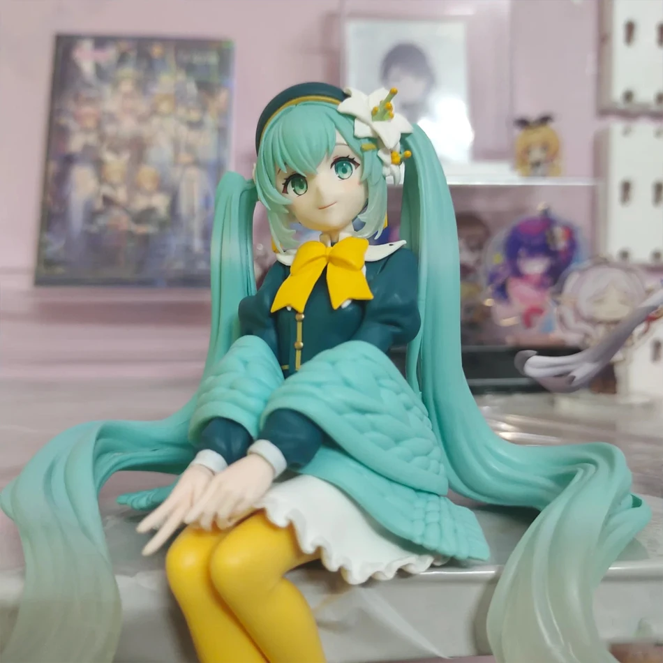 14cm Taito Hatsune Miku Action Figure, Conventional Fashion, Collectable Model, Collectable Decoration Toys, Birthday Gift