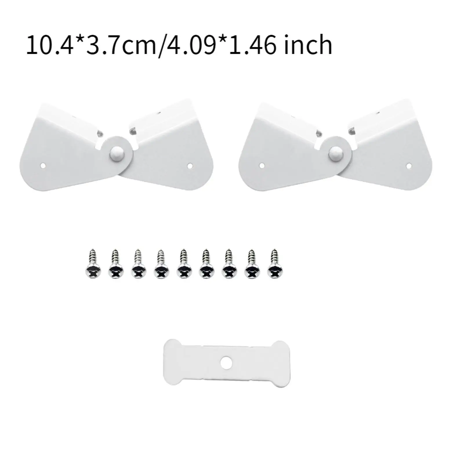 2x Gutter Extension Hinge Universal Replacing Rain Gutter Accessories for Square Downspout Easy Installation Drain Pipe Extender