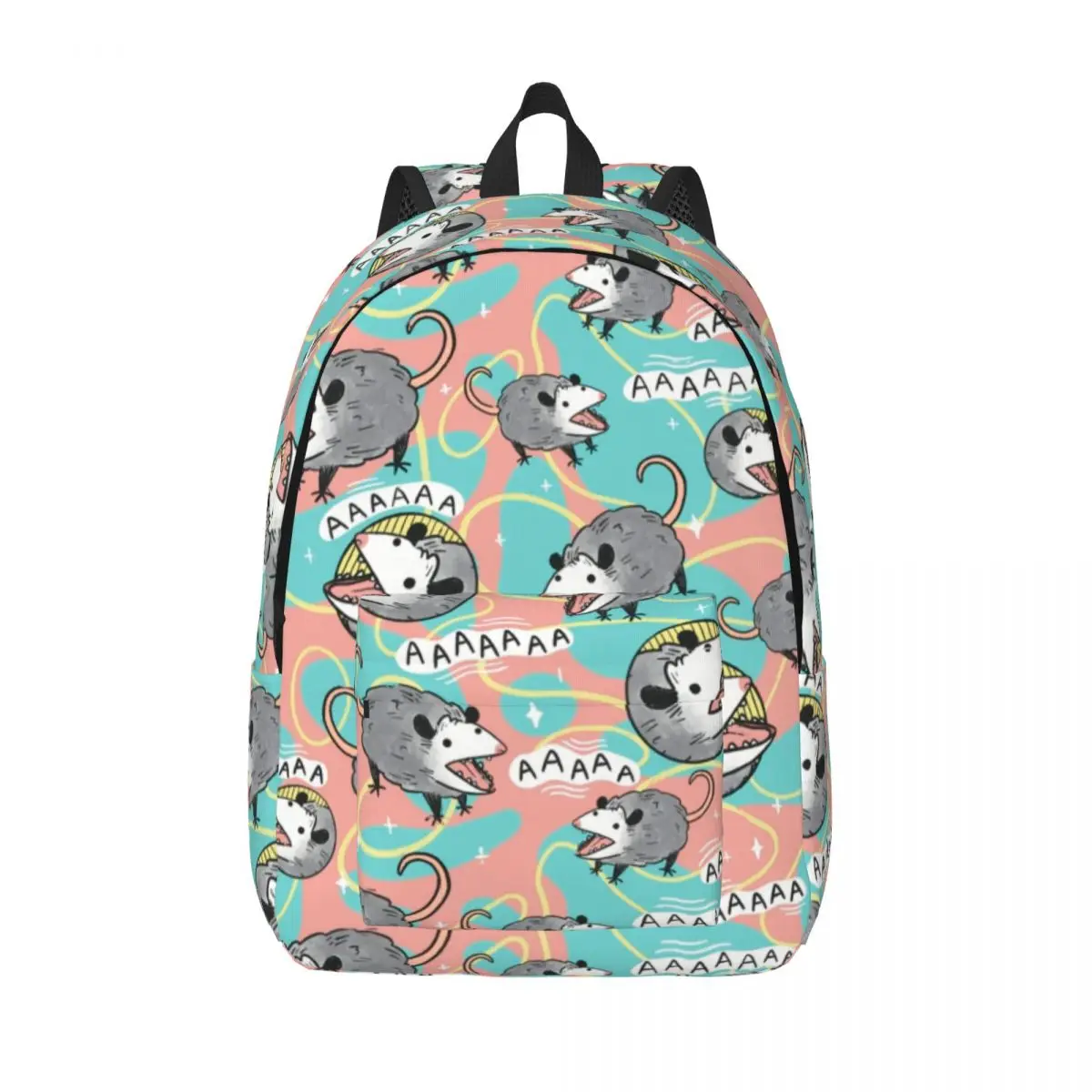 

Opossum Screm Pattern Classical Backpack Outdoor Student Business Possum Animal Daypack for Men Women Laptop Computer Canvas Bag