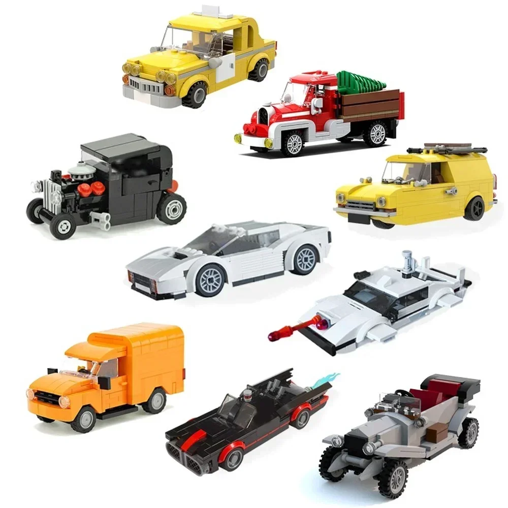 Série de velocidade cidade campeão corrida blocos de construção moc celebridade carro supercar montagem modelo quebra-cabeça crianças brinquedo meninos e meninas presente