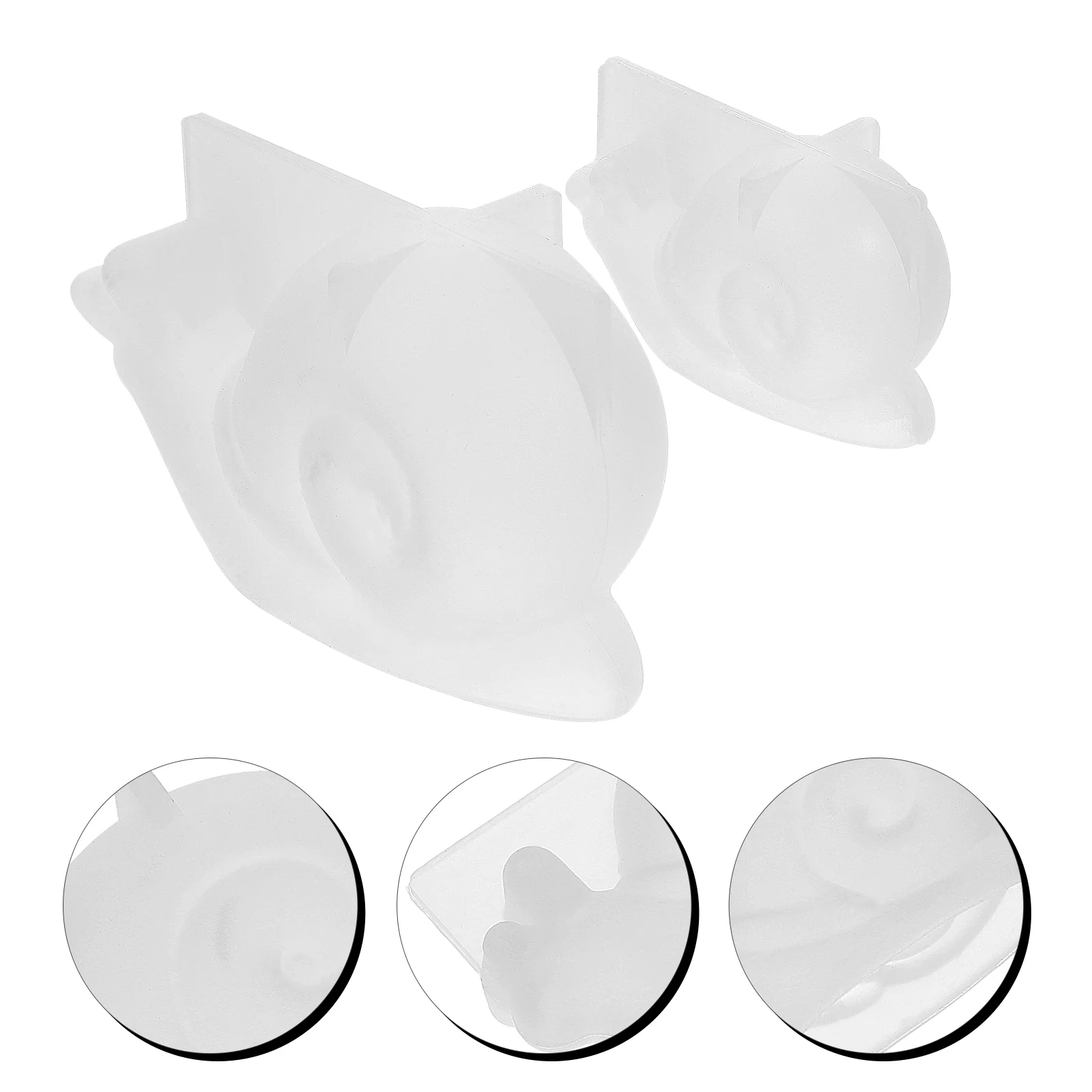 2 Pcs Snail Ornament Mold Candy Molds Gummy Silicone for Epoxy Resin Snails Father