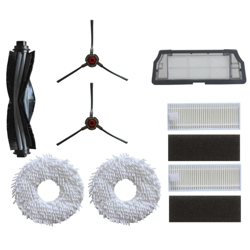Robot Aspirador com Escova Lateral, Acessórios para ECOVACS, Deebot N9 +, Escova Principal, Filtro Caixa de Pó, Substituição De Limpeza
