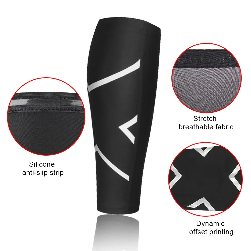 1Pcs Sport Compression Calf Sleeve Running Leg Compression Sock Varicose Vein Calf Pain Relief Calf Guards Runners Shin Splint