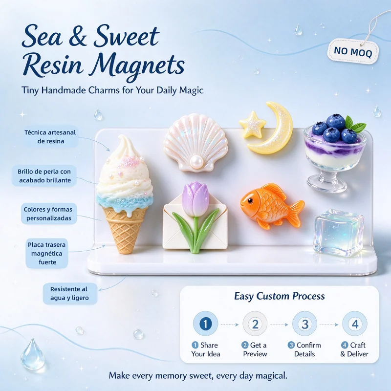 Custom 3D Epoxy Resin Refrigerator Magnets Custom Sized Shape And LOGO Waterproof Reusable For Fridge Adornment Magnetic Sticker