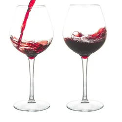 1X Unbreakable Silicone Plastic Wine Glasses Shatterproof Clear For Bars Homes Parties 320ML/550ML/580ML Capacity