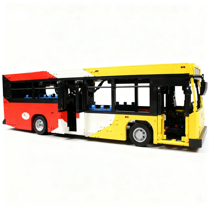 3490pcs MOC Orion VII NG 07.503 Fairfax Connector Bus Model Building Blocks Christmas Gift Architecture Toy Display Birthday 3D