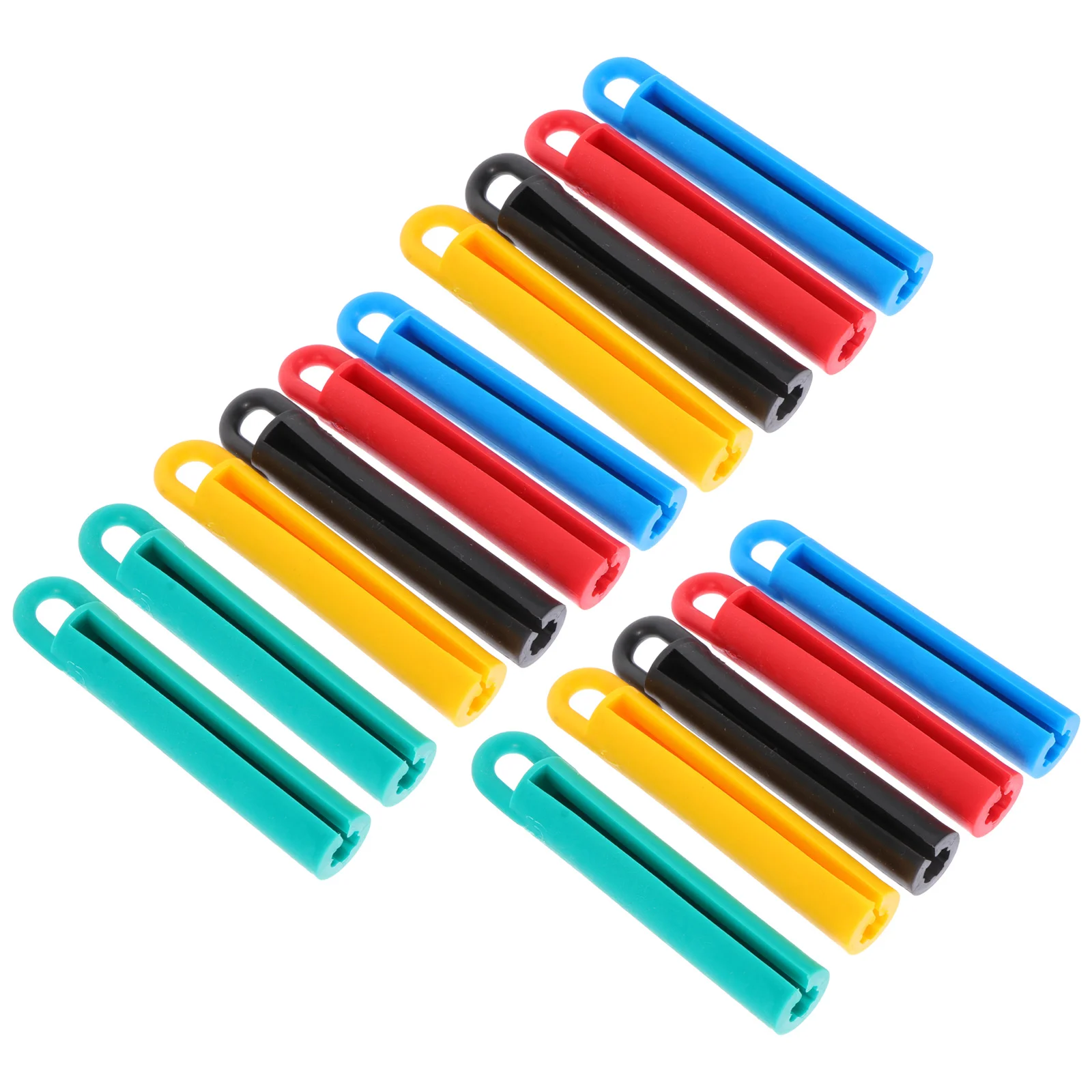 15 Pcs Wall-mounted Boom Storage Shelves Portable Clothes Rack Rubber Billiard Stick Hangers