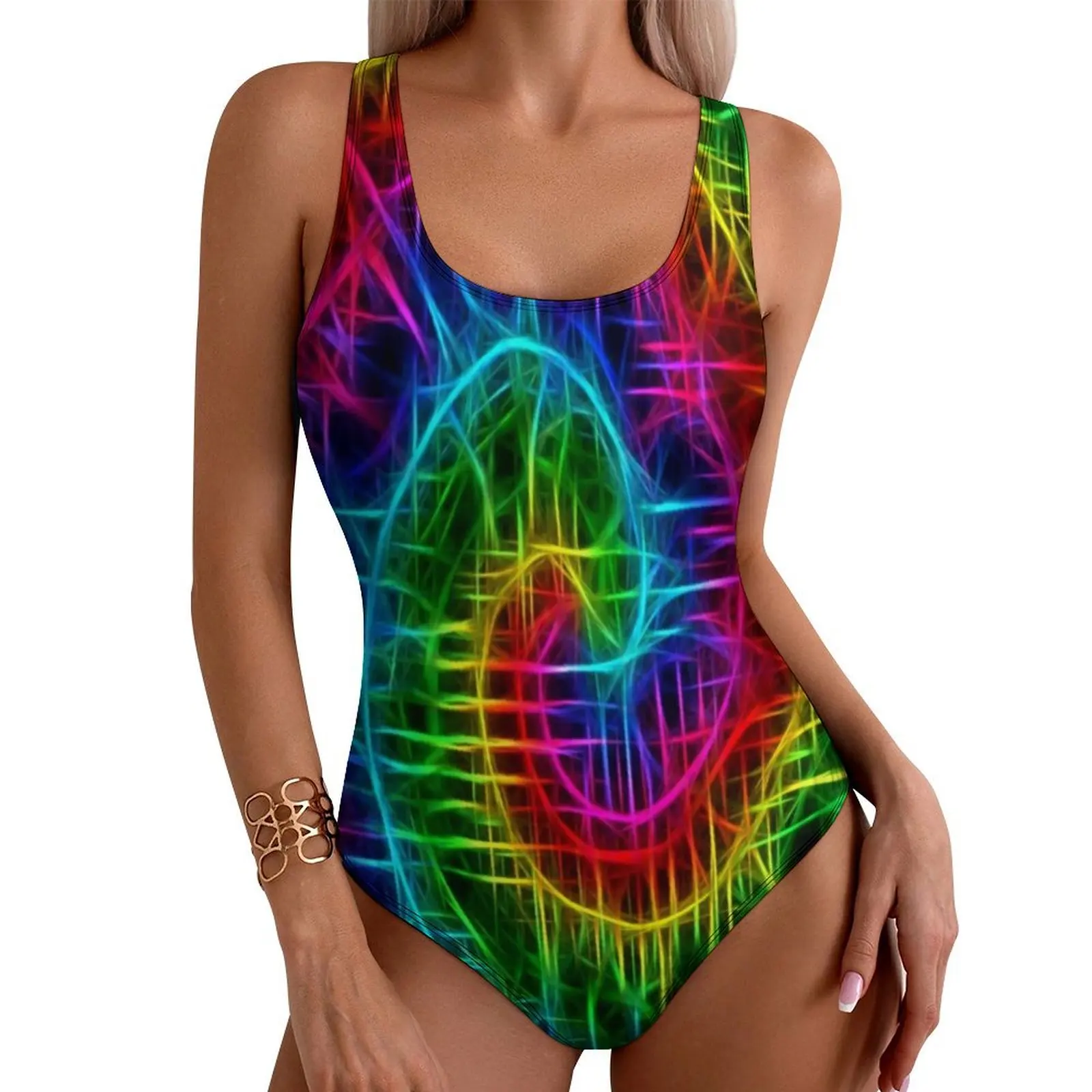 

Купальник Tie Dye, абстрактный спиральный купальник с эффектом пуш-ап, цельный спортивный купальный костюм, купальники, сексуальный дизайн, пляжная одежда, большие размеры