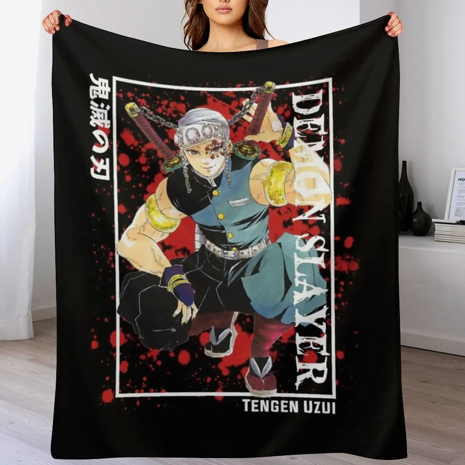 

Demon Slayer - Tengen Uzui Throw Blanket christmas gifts For Decorative Sofa Blankets