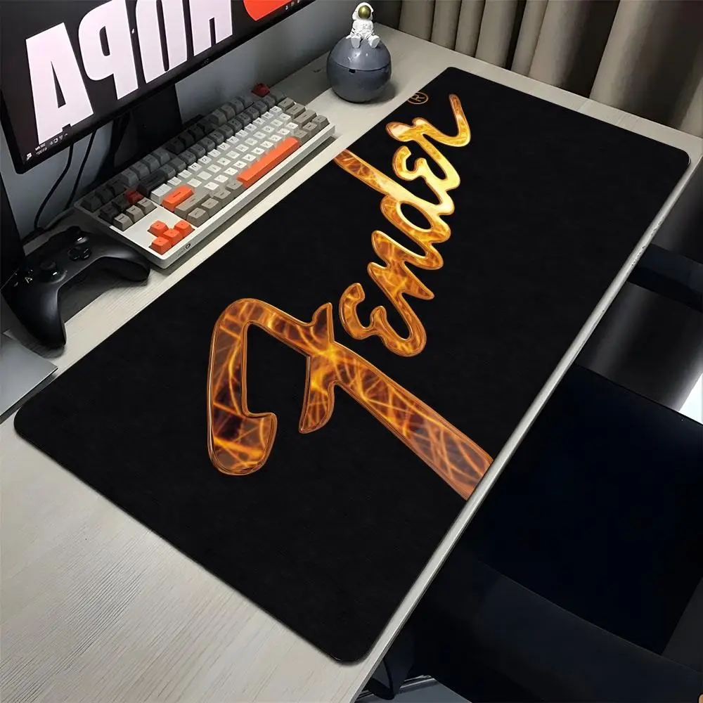 Fender guitar game  700x400mm Large Gaming Gamer Big Mouse Mat Computer Locking Edge MousePad 90x40cm Keyboard Desk