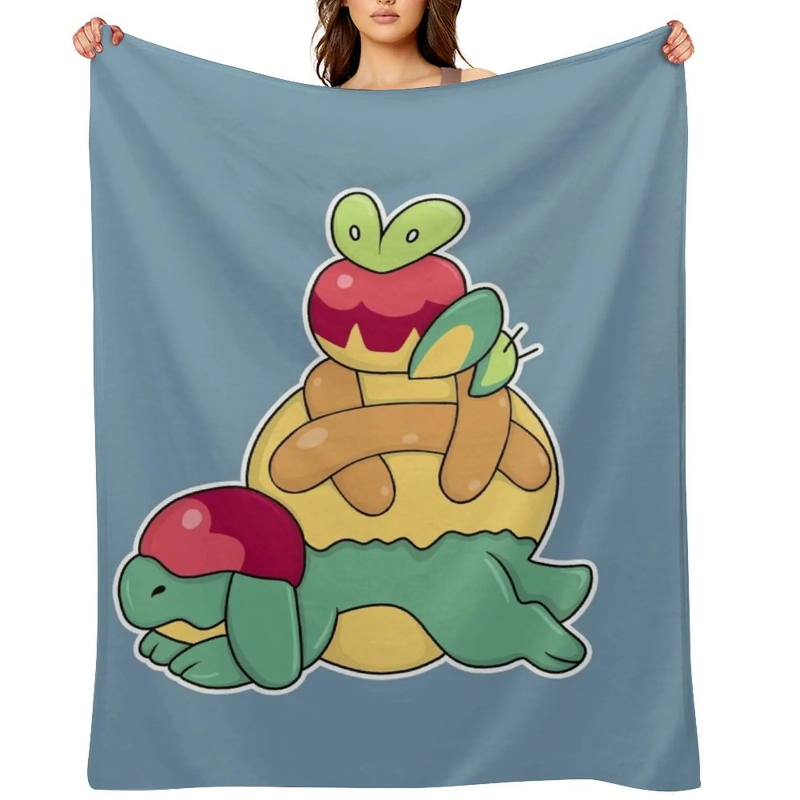 

Appletun and Applin Throw Blanket Multi-Purpose Blankets For Baby Kid'S Custom Blankets