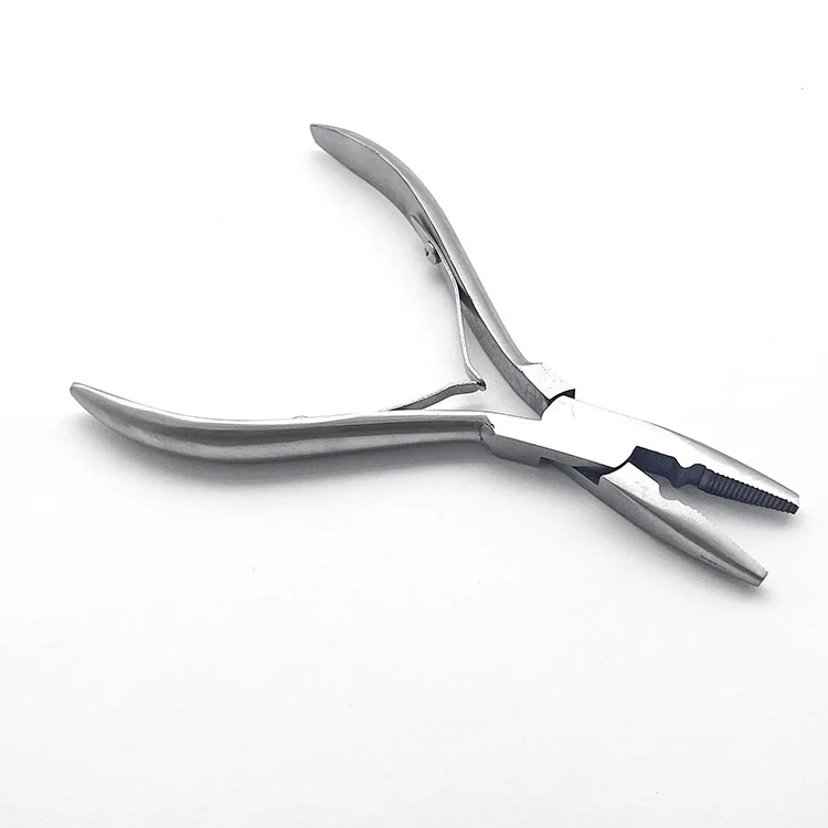 Multifunctional Hair Extension Pliers with Pointed Nozzle Micro Film Bond Hair Extensions Install Removal Salon Tools