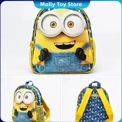 New Hot Minions Mini Schoolbag Boys And Girls Casual Bag Children'S Cartoon Backpack Student Travelling Shoulder Bag Gift