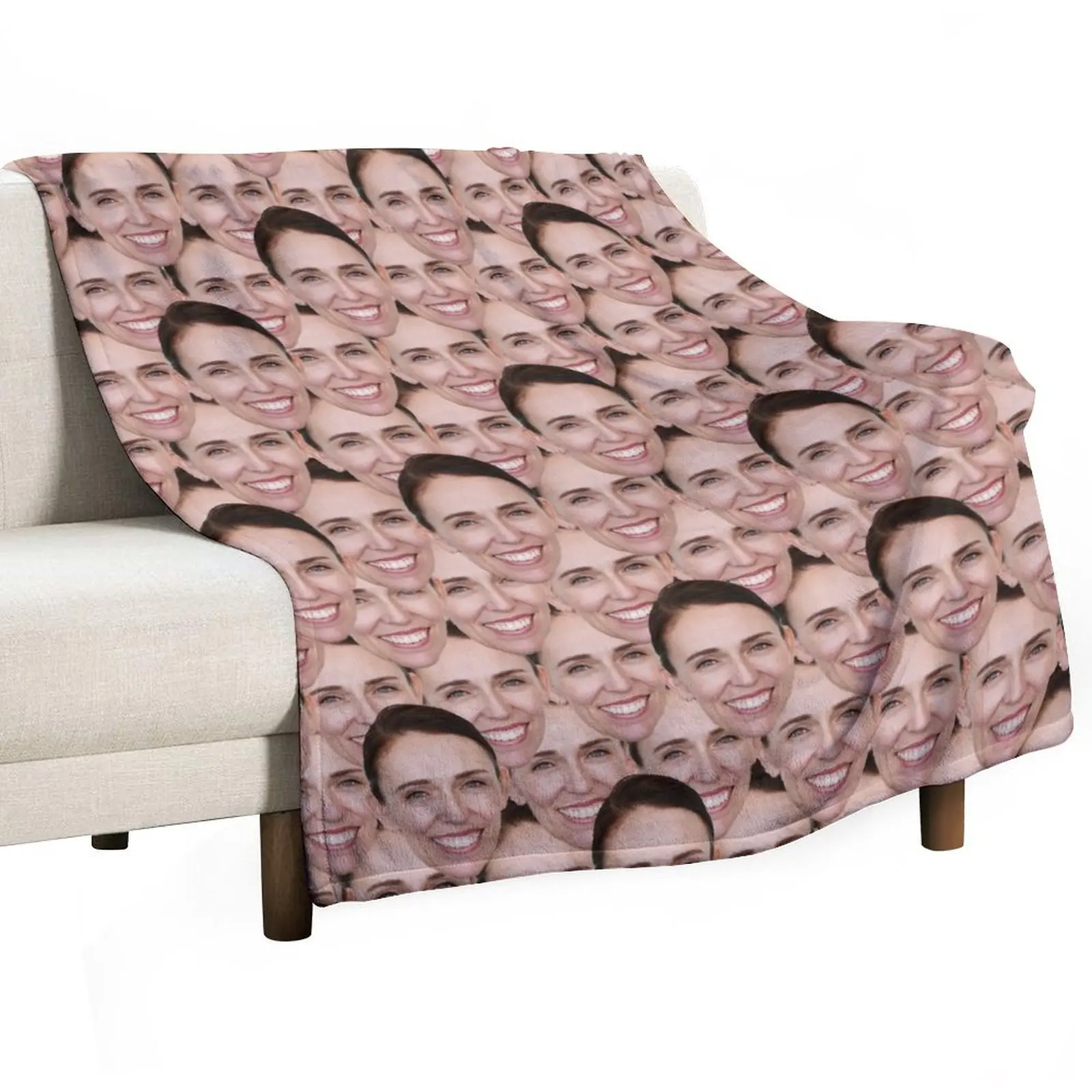 

Jacinda Ardern Face Print Throw Blanket Sofa Quilt Decorative Sofas Thermals For Travel Blankets