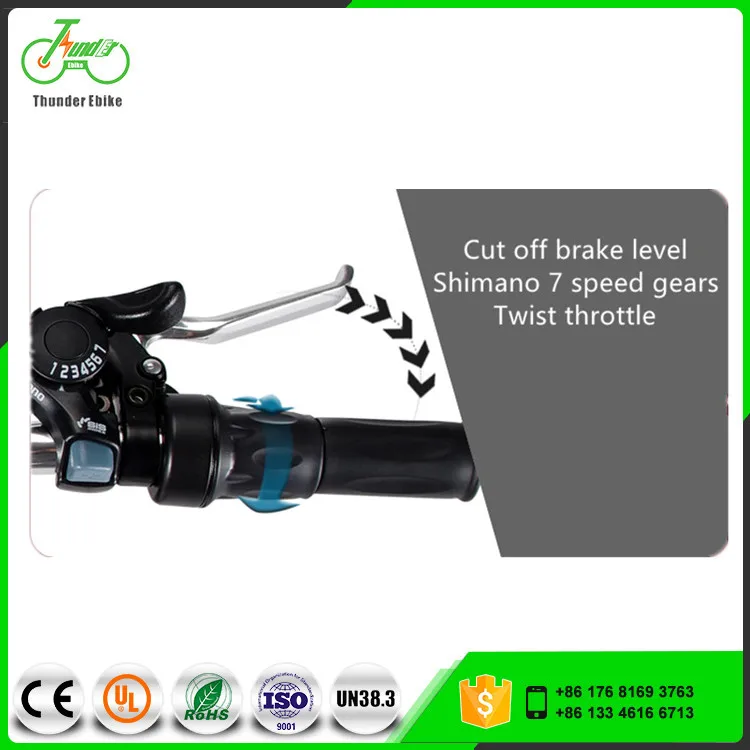 21 Speed Cheap E Bicycle With 48V 15AH Battery Integrated Wheel