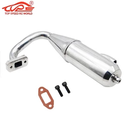 1/5 Engine Upgrade Parts Aluminum Exhaust Pipe Kit for 1/5 Scale Rc Car Gas HPI ROFUN ROVAN FG Truck Big Monster Truck Parts