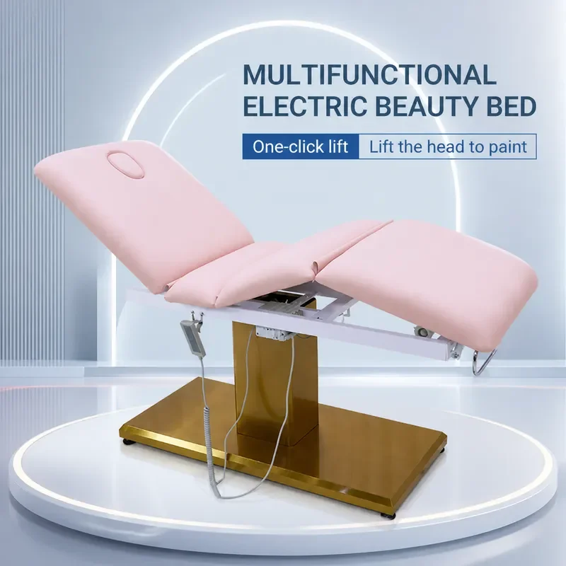 Electric Beauty Bed Osteopathic Physiotherapy Chiropractic Rehabilitation Lifting Massage Table for Tattoo and Spa Treatment