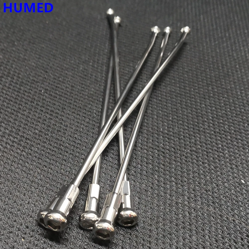 

36pcs/lot Dirt bike Spokes Diameter 4.0mm 304Stainless Steel Modified E-bicycles motorcycles wheel steel wire With Nipples