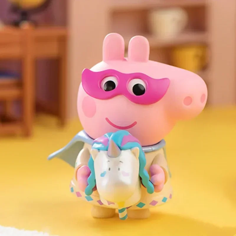 البوب مارت Peppa خنزير لعبة سلسلة الوقت صندوق أعمى تخمين حقيبة صندوق غامض اللعب دمية لطيف أنيمي الشكل الحلي هدية #4