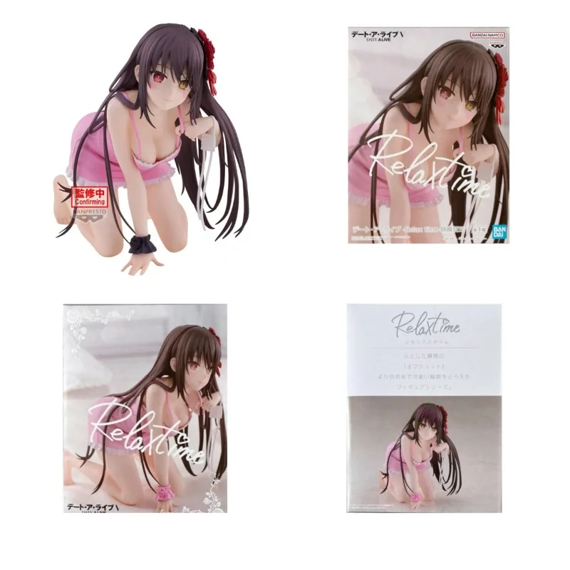 Оригинальная фигурка Bandai Banpresto Relax Time DATE A LIVE Токисаки Куруми из ПВХ, коллекционная модель, игрушка, подарок