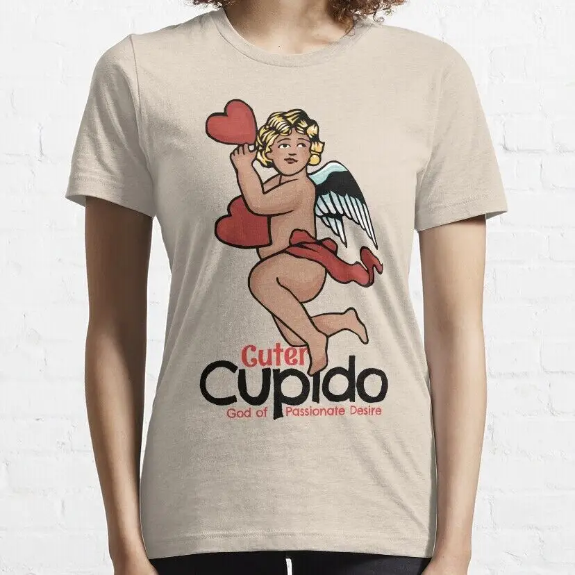 Vintage Cutest Cupid Essential    Unisex summer T-shirt Cotton fashion couple clothes