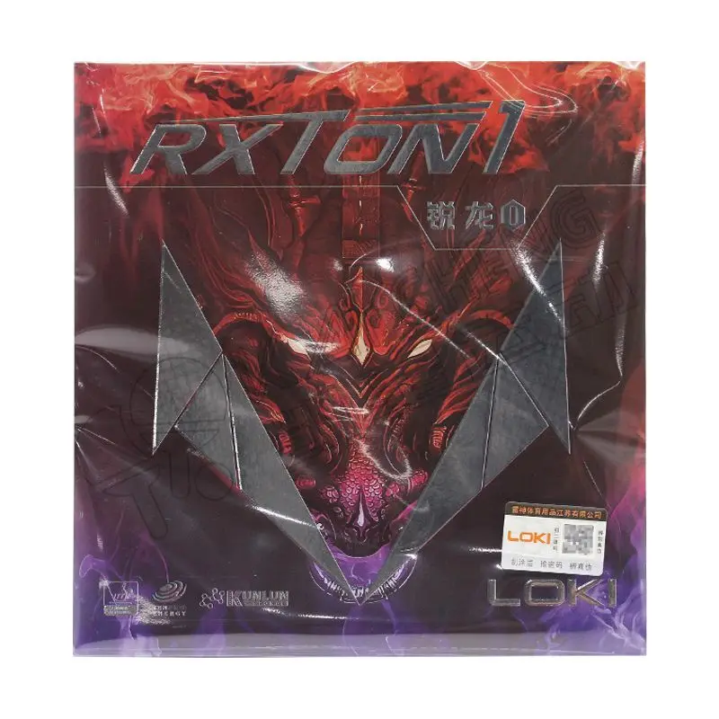 تمت الموافقة من سلسلة LOKI RXTON ITTF من المطاط الأحمر لتنس الطاولة في إسفنجة مطاطية صلبة لزجة بينغ بونغ للهجوم السريع/الحلقة/التحكم #2