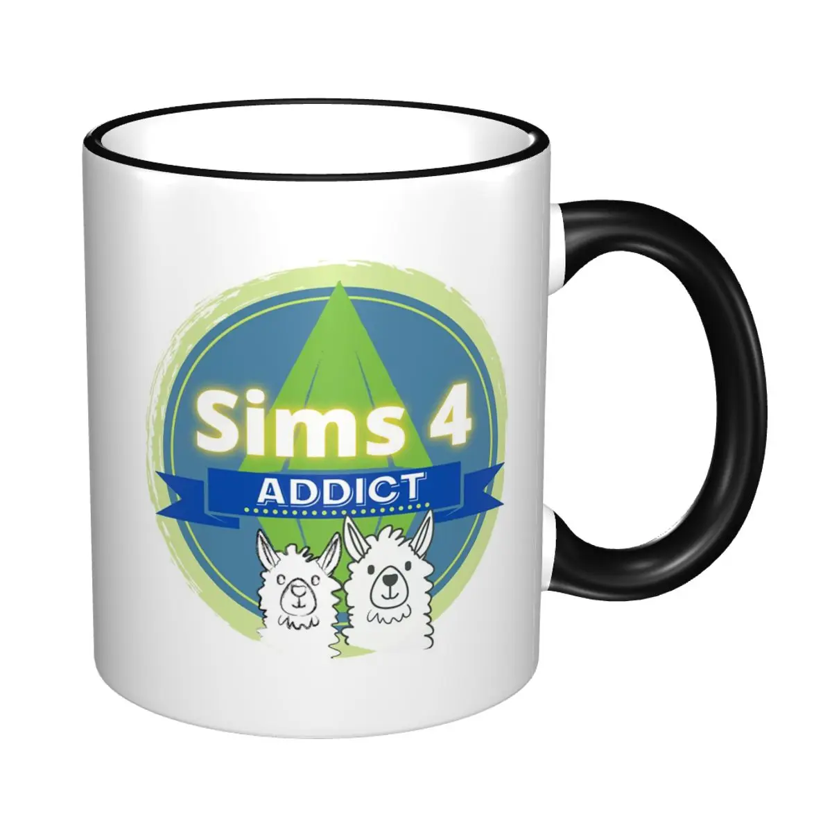 Sims 4 Addict Mug Funny Ceramic Coffee Cups Tea Mugs Milk Cup Drinkware Gift for Woman Man