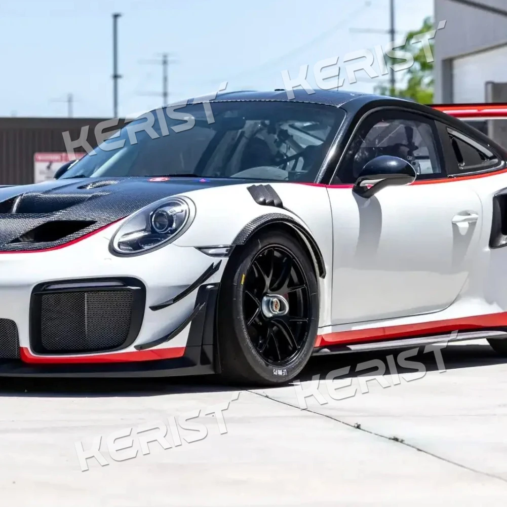 ألياف الكربون Canard درابزين مشاعل جسم واسع لبورشه 911 GT2 GT3 RS 2013-2019