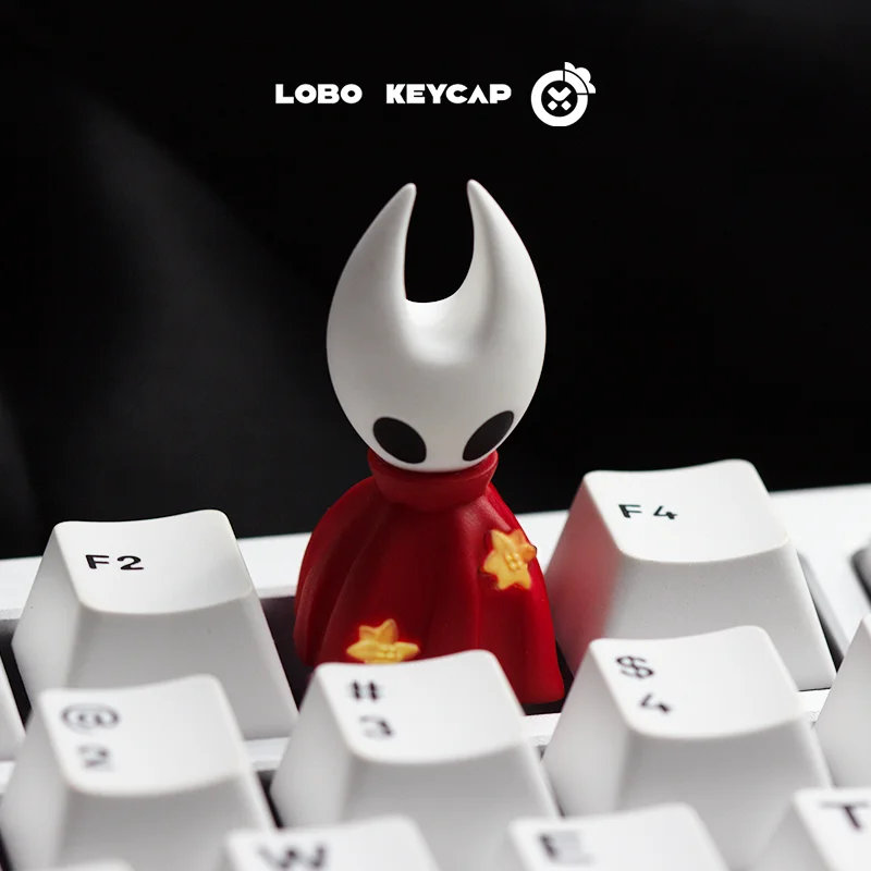 Hollow Knight And Hornet Kreatives lichtdurchlässiges Design Mechanische Tastatur-Tastenkappen Esc Dekoratives Harzmaterial Lustige Geschenke
