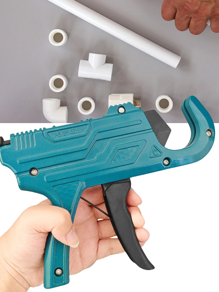 Neue Pistolentyp 42ppr Rohrschere, Wasserrohr, PVC-Rohrschneider, Schmelzrohr, 20-Gang-Schneider, PE-Schneidmesser