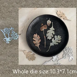 New Design Craft Metal stencil mold Cutting Die leaves pine decoration scrapbook die cut Album Paper Card Craft Embossing
