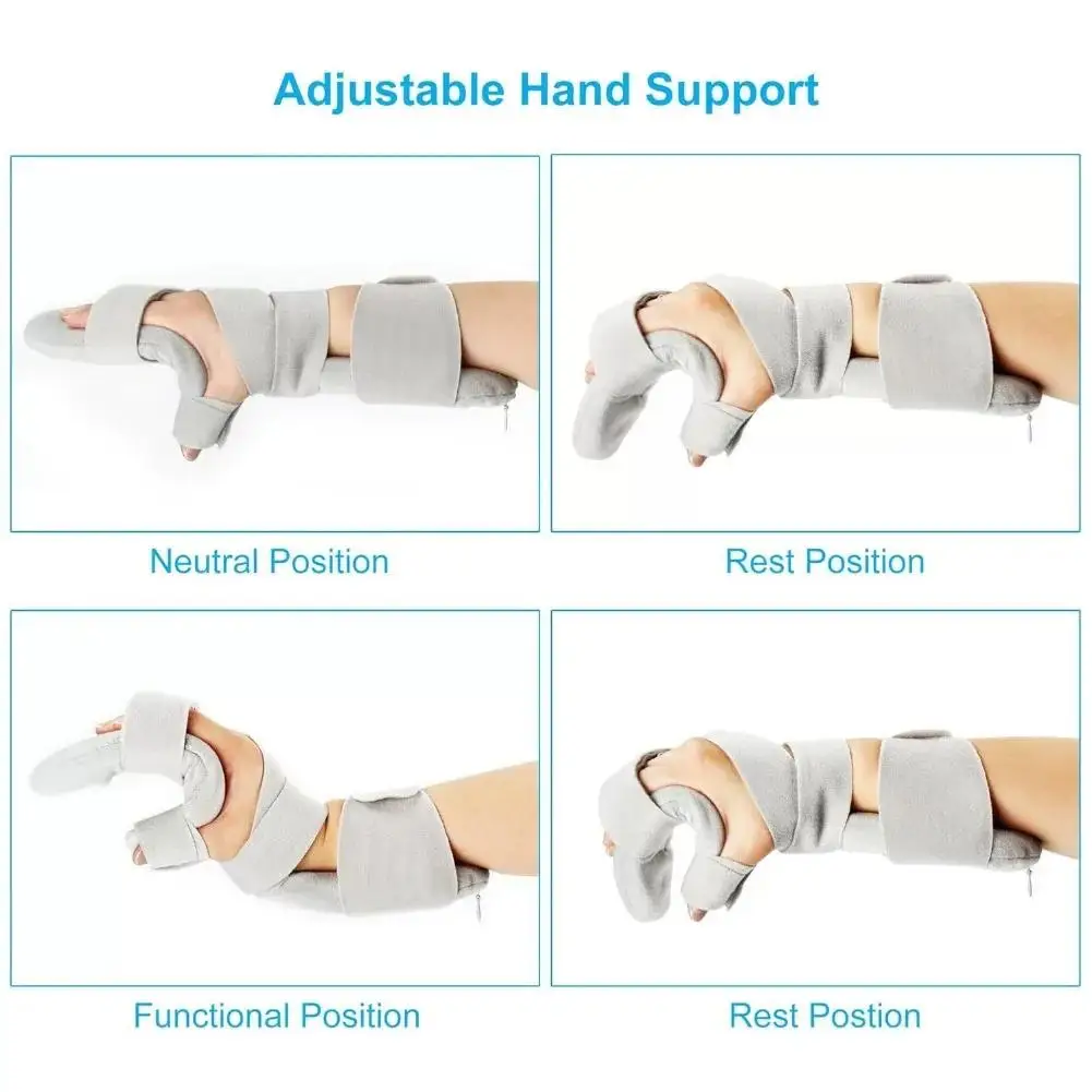 Hand Splint Hand Support for Thumb Fingers Wrist Brace Immobilizer Adjustable for Carpal Tunnel Syndrome Sprain and Arthrits