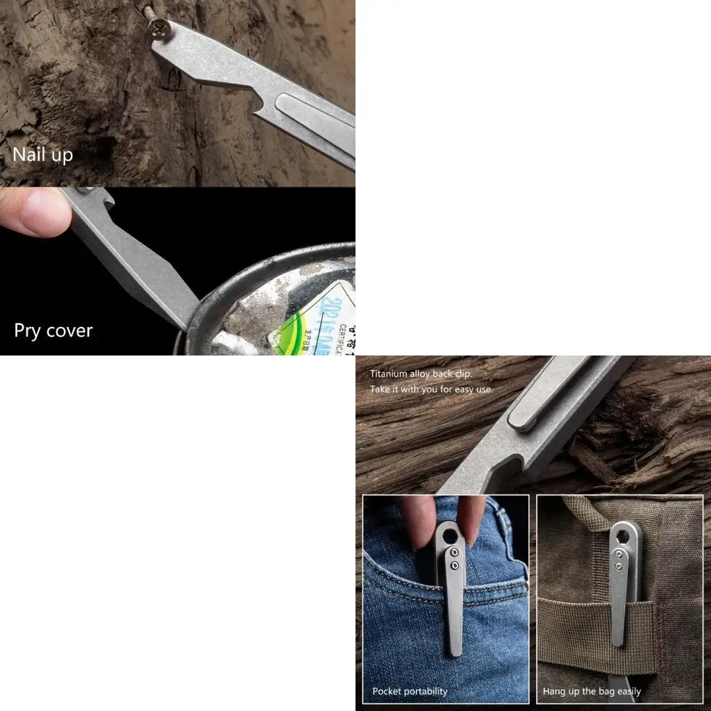 

Pry Bar Pry Pry Tool Open Opener Sutdoor Multifunctional Prybar с карманным зажимом, используемым для открытого