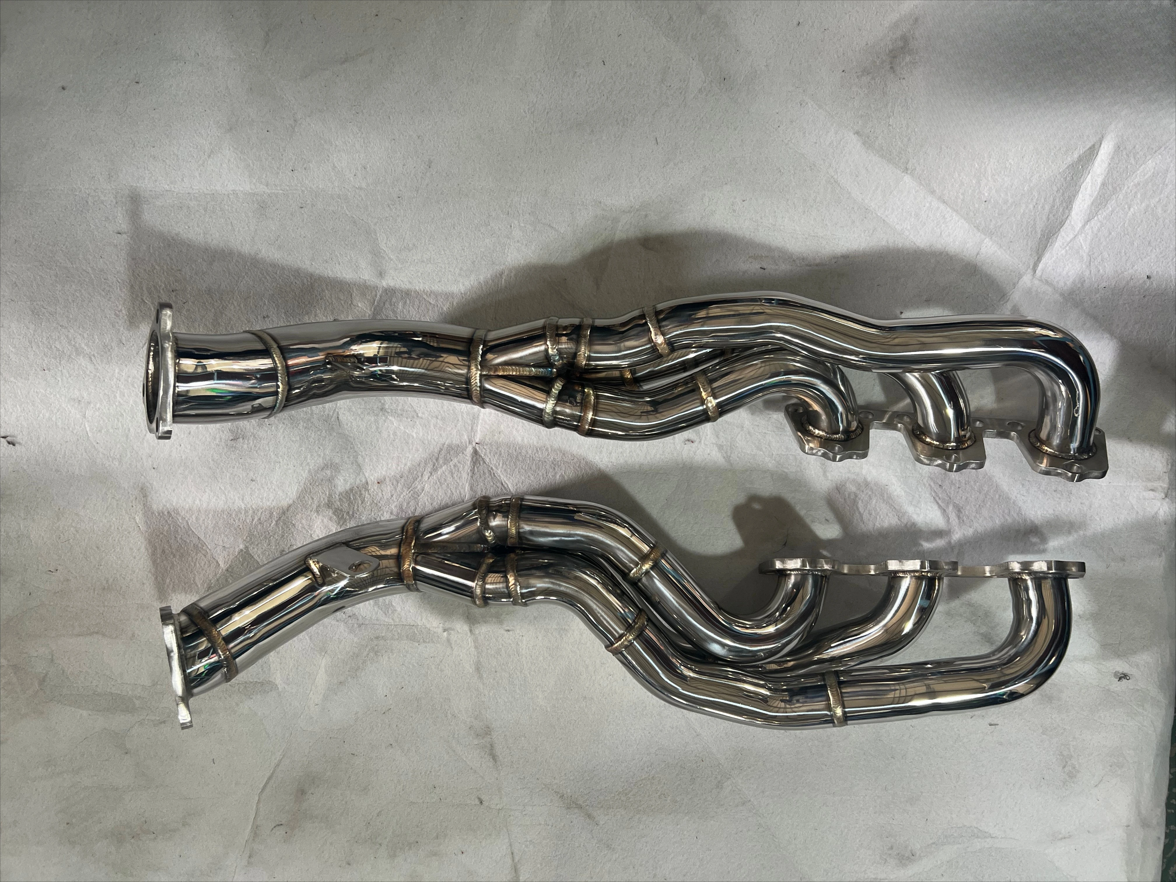 KM 3.0T V6 Polished Stainless Steel Exhaust Header for B8 S4 S5 A5 A6 A7