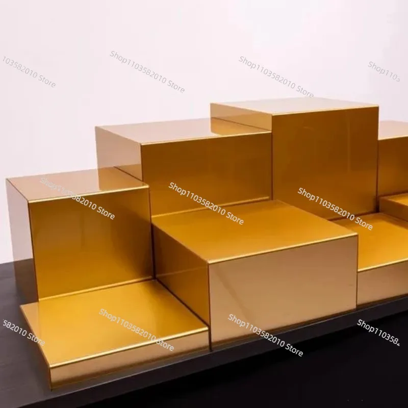 Low Price Acrylic Cube Dessert Table Display Stand, Creative Buffet Food Risers for Cold Meal Cake Snack Tea Break