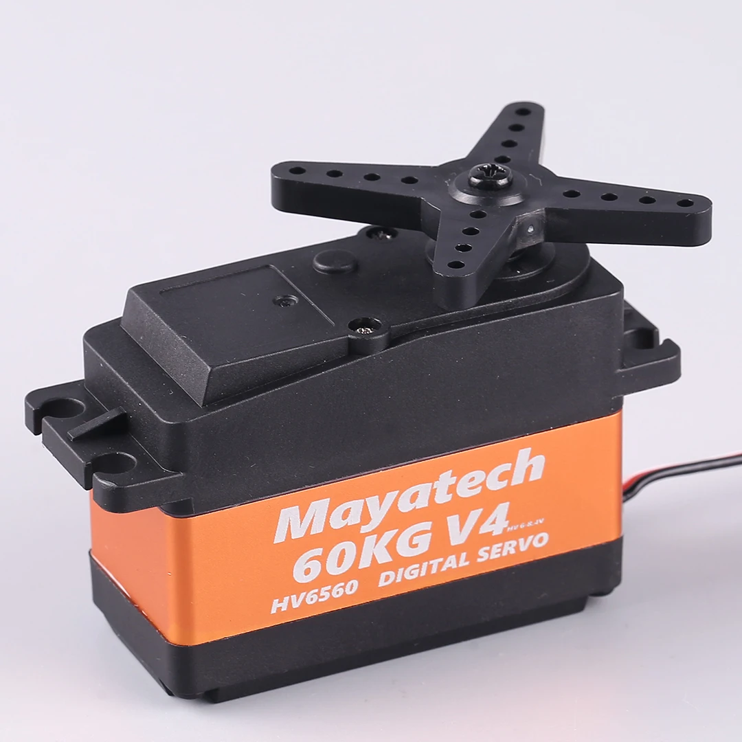 Mayatech HV6560 V4 60KG numérique haute tension 1/8 modèle de voiture couple élevé résistant aux éclaboussures engrenage métallique Servo