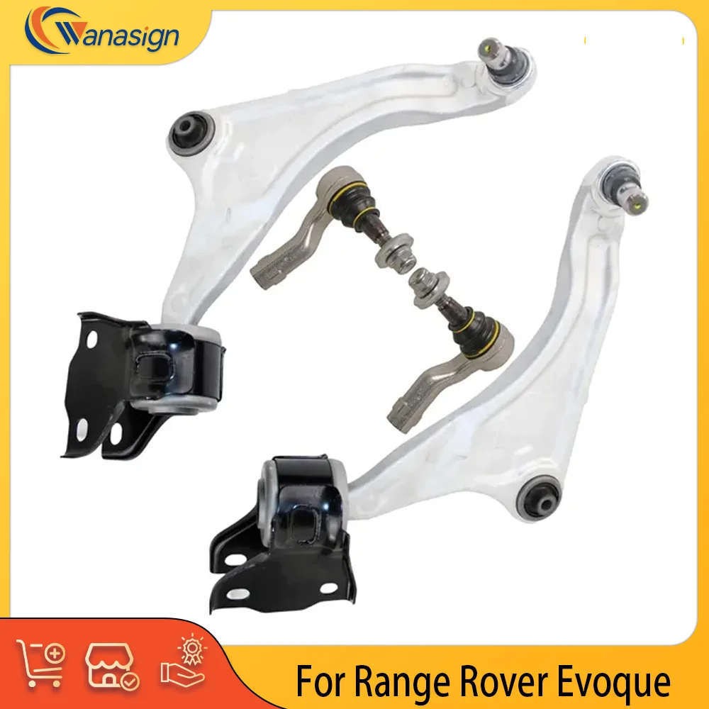 Chassis Parts Front Lower Control Arms Ball Joints Tie Rod for 2012-2019 Range Rover Evoque
