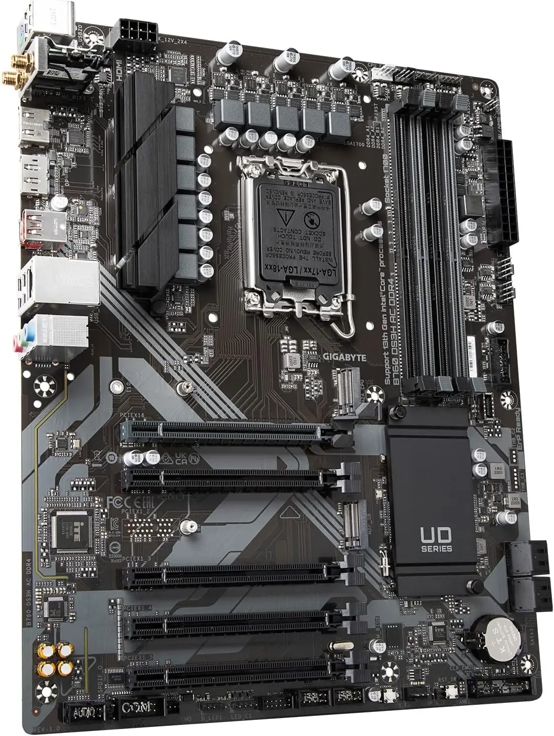 기가바이트 B760 DS3H AC DDR4 메인보드 인텔 B760 LGA 1700 DDR4 128GB ATX M.2 지원 i7-14700 i7-13700 i9-12900 i5-12400 CPU 썸네일 5