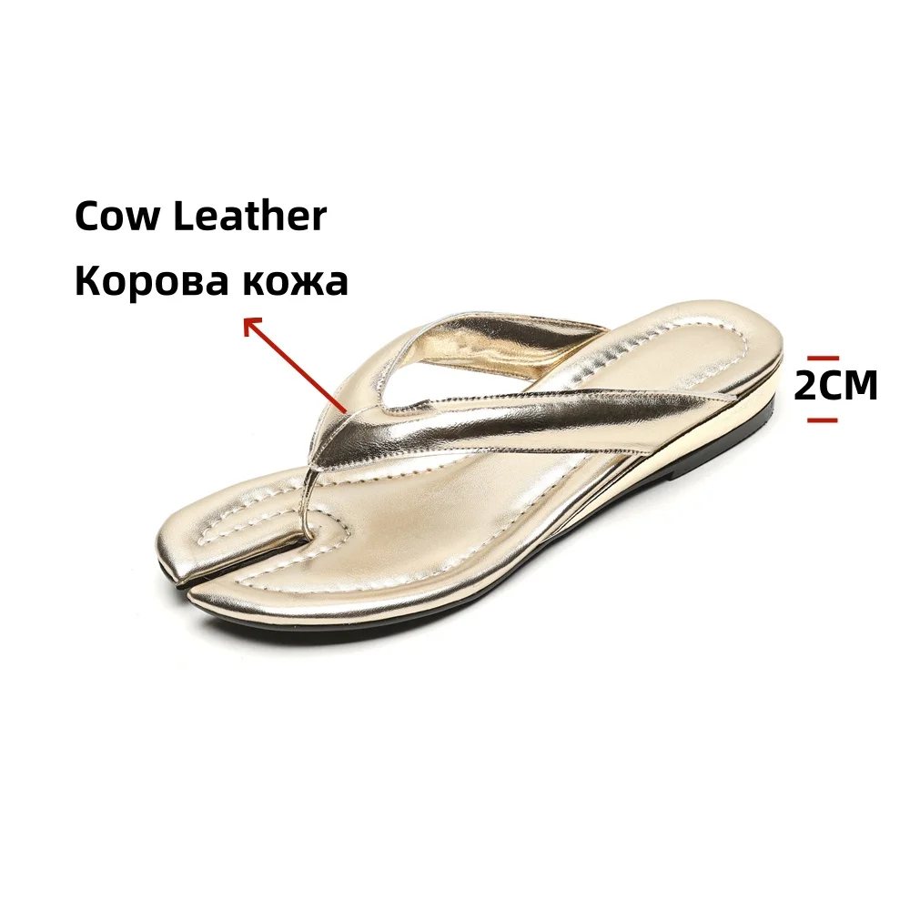 FEDONAS marka Design damskie mieszkania kapcie oryginalne skórzane Flip-flop obuwie kobieta wygodne letnie buty kapcie na świeżym powietrzu