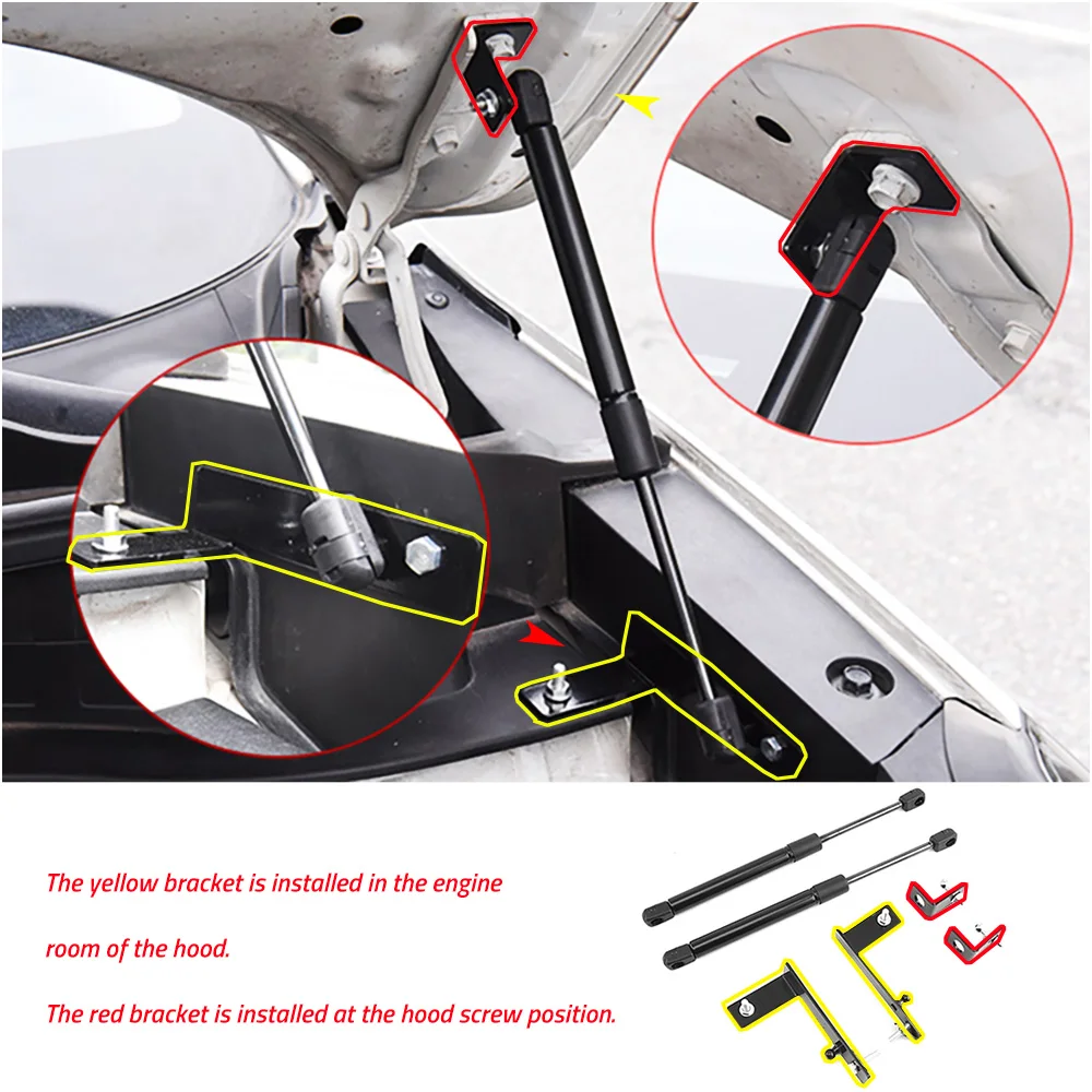 Car Front Hood Bonnet Cover Support Gas Spring Shock Hydraulic Rod Strut Bars For Hyundai Tucson 2015-2021