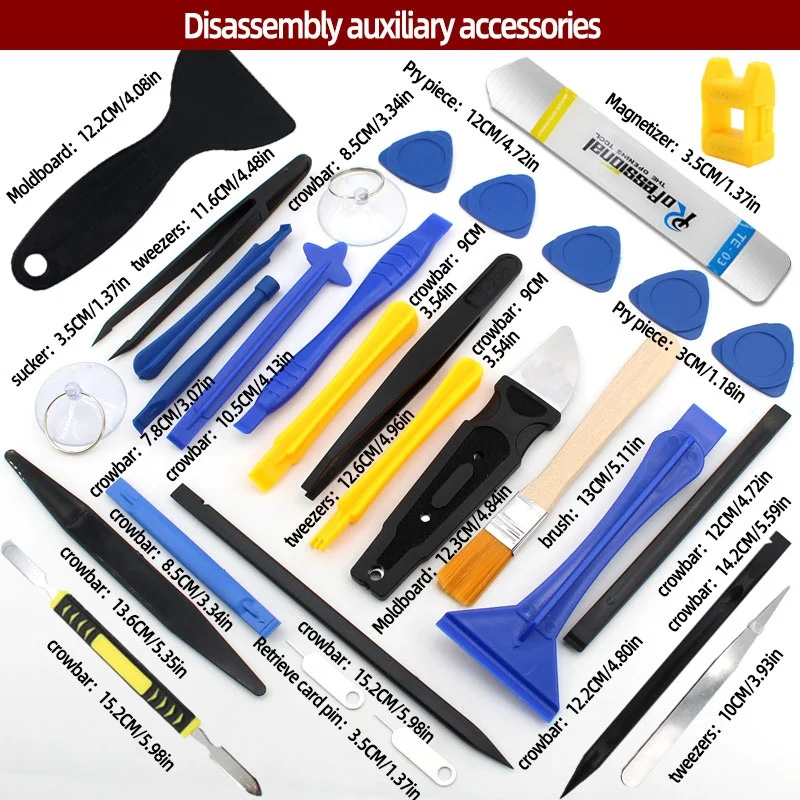 Kit de destornillador de precisión 34 en 1 para reparación de teléfonos móviles, laptops, tablets y electrónica 2