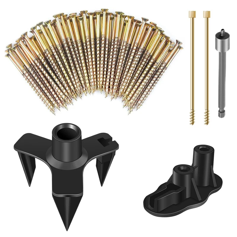 

Floor Repair Kit Squeaky Floor Repair Kit For Wood Floors, Eliminate Noise Under Floor,5 Tools And 100 Screws Included