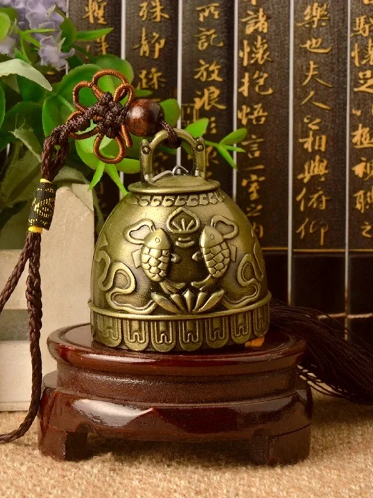 Feng Shui Buddhismus Kupfer Glocke Religiöse Wind Glocke Buddha Hause Hängende Dekoration Segen für Glück Windspiel Auto Dekor Handwerk